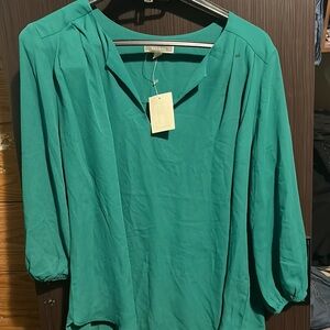 Green blouse